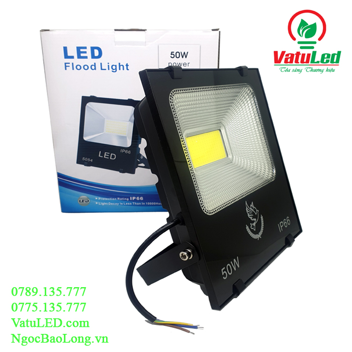 Đèn pha LED COB vỏ đen 30w-50w-100w đủ công suất