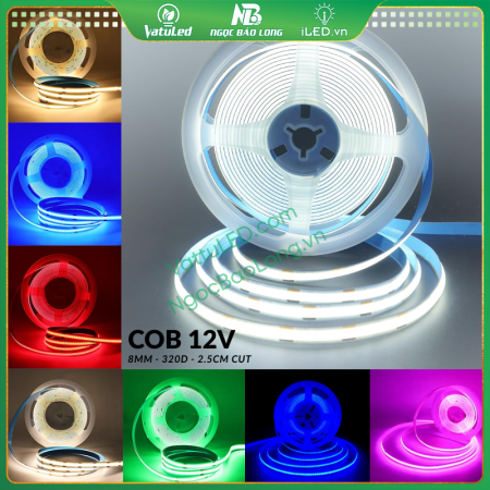 LED dây COB 12V các màu