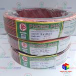 Dây điện đôi đỏ đen tim đồng Phong Phú Dây điện đôi đỏ đen tim đồng Phong Phú