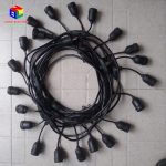 Bộ đui đèn đúc liền dây E27 kín nước