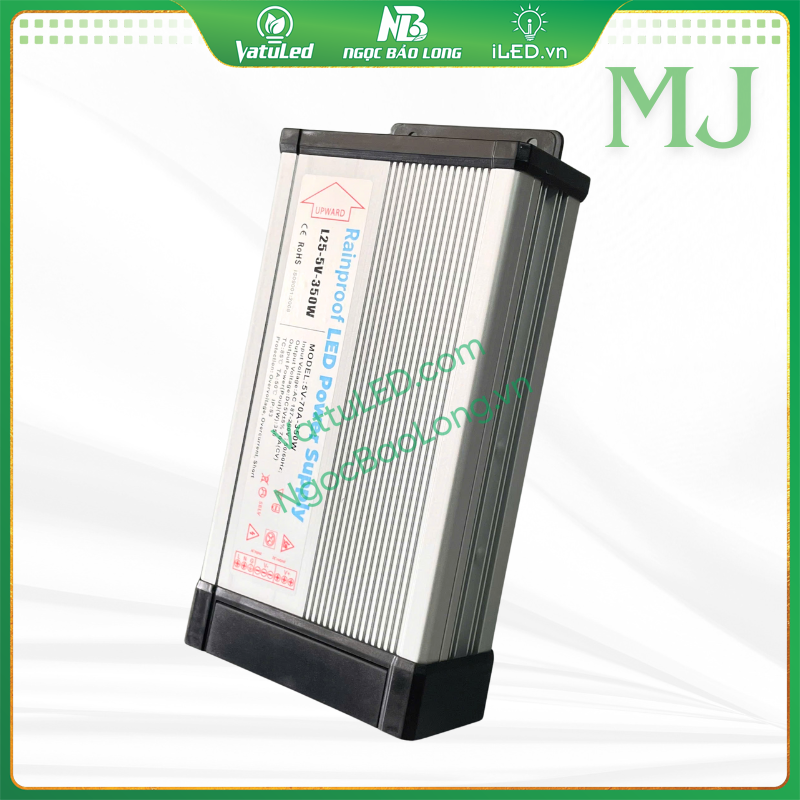 Nguồn 5V 70A MJ chống mưa ngoài trời.