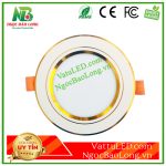 Đèn LED âm trần tròn 3 chế độ viền vàng FSW Đèn LED âm trần tròn 3 chế độ viền vàng FSW