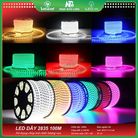 LED cuộn 2835 2 hàng bóng Mỹ Linh