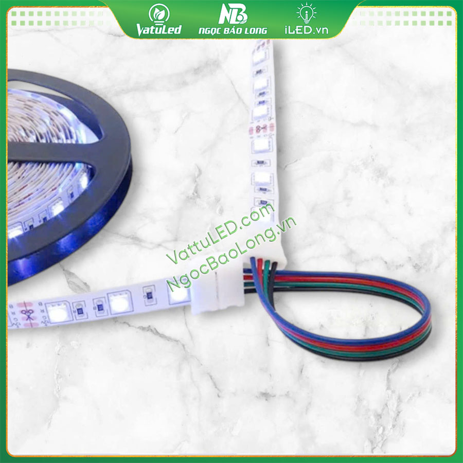 Đầu kẹp nối LED dây có 2 đầu kẹp
