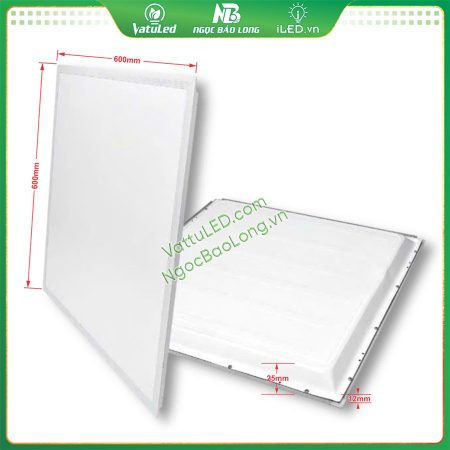 Kích cỡ Đèn LED Panel 600x600 vửa bằng tấm trần thả