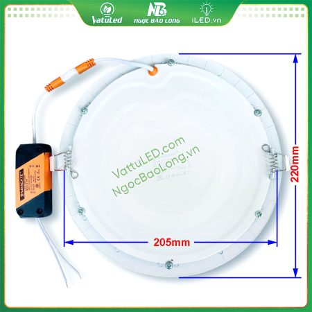 Kích thước Đèn LED âm trần 18w navigate