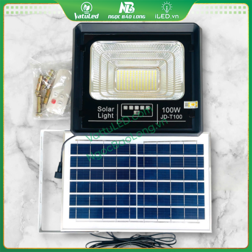 bộ sản phẩm đầy đủ phụ kiện đèn pha led NLMT JD-T100 Jindian 100W