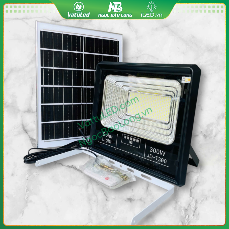 bộ sản phẩm đèn pha năng lượng mặt trời 300w JD-T300 Jindian