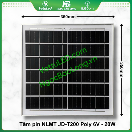 Kích thước tấm pin NLMT JD-T200 Jindian 200W