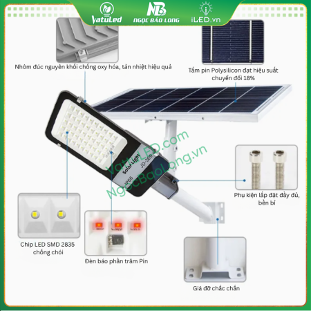 bộ sản phẩm đèn đường nlmt 300w jd-369 jindian