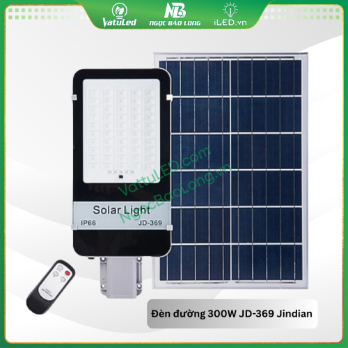 Đèn đường năng lượng mặt trời 300W JD-369 Jindian giá tốt Đèn đường năng lượng mặt trời 300W JD-369 Jindian giá tốt