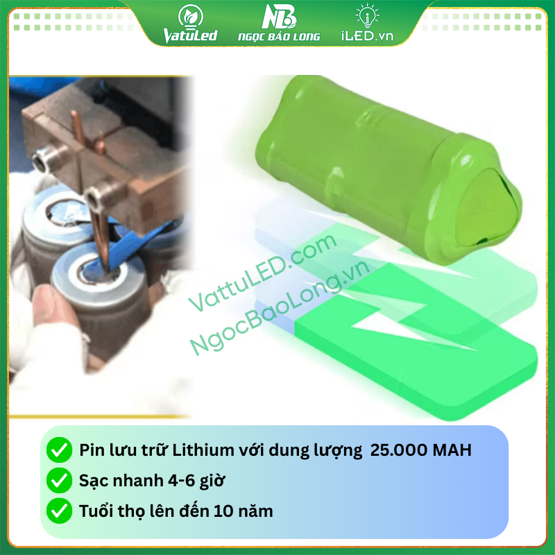 pin lithium-ion 25000mah