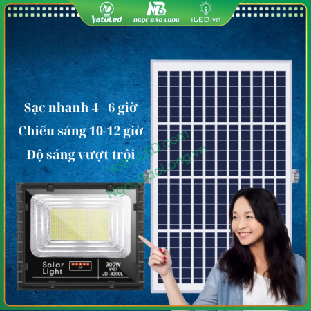 Độ sáng vượt trội 300w jd-8300l jindian vỏ nhôm