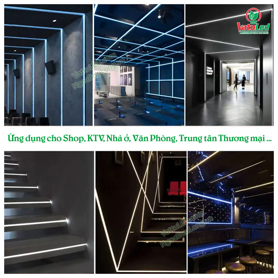 Thanh Nhôm định hình LED trang trí nội thất