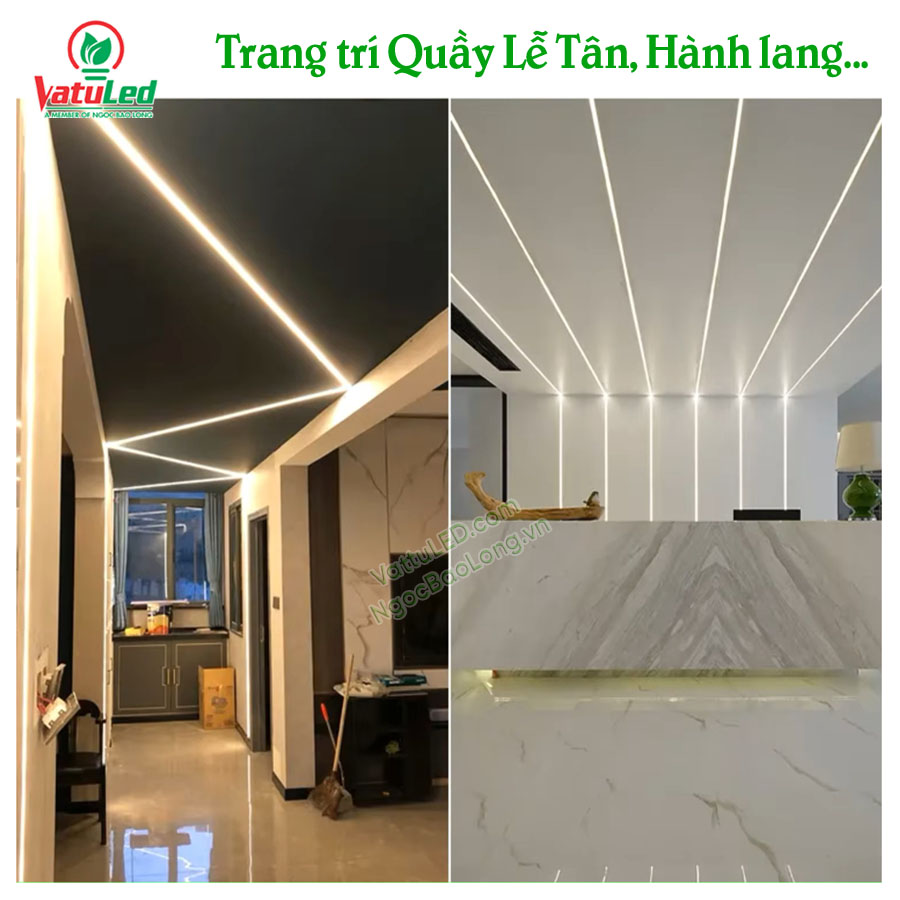 Thanh nhôm định hình LED cao cấp – Giải pháp lắp đèn LED thẩm mỹ