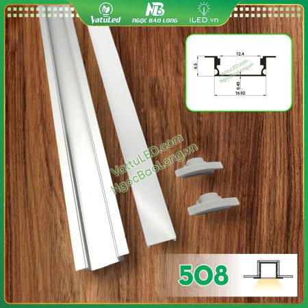 Thanh nhôm Định hình LED 508