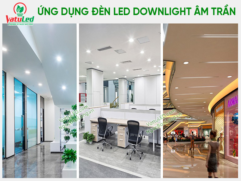 Không gian chiếu sáng nội thất cao cấp sử dụng đèn LED âm trần Rạng Đông.